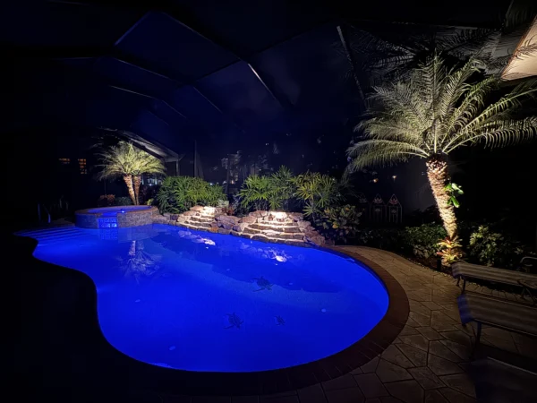 Poolside and Water Feature Lighting Enhancement